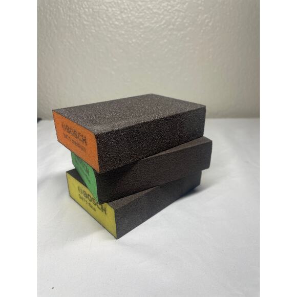 Bosch Polishing Sponge Set 3-Pack Orange Yellow Green - Picture 4 of 5